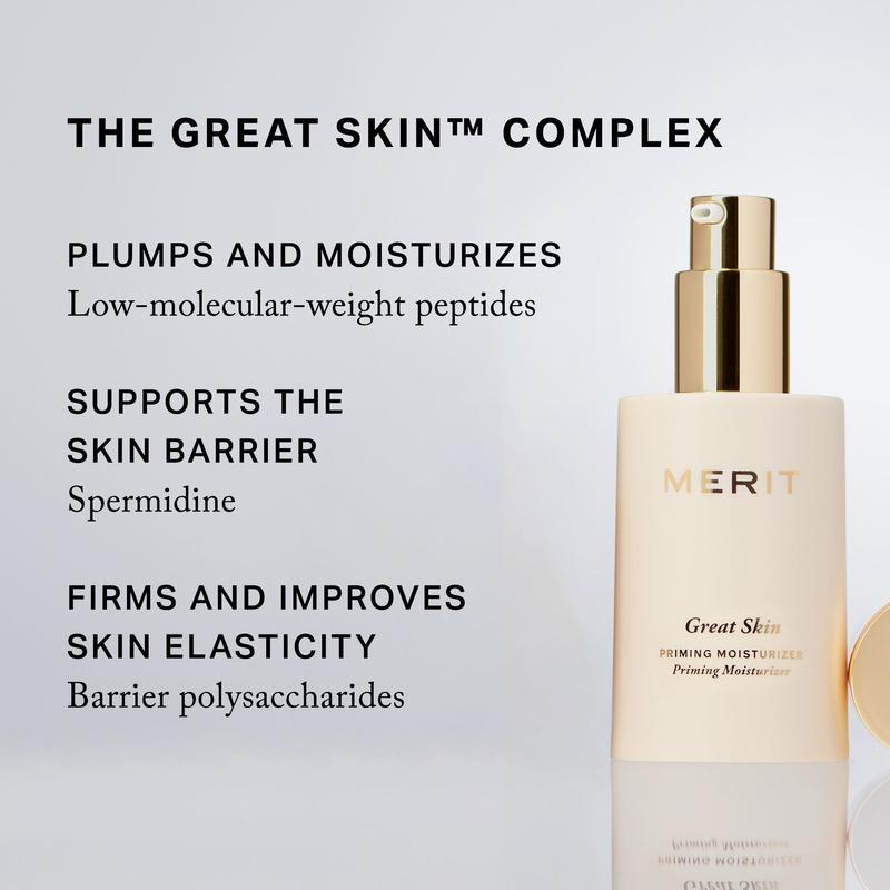 Great Skin Moisturizer - Lightweight Priming and Firming Moisturizer Cream with Peptides and Hyaluronic Acid Skincare Skin Repair Comfort Moisture