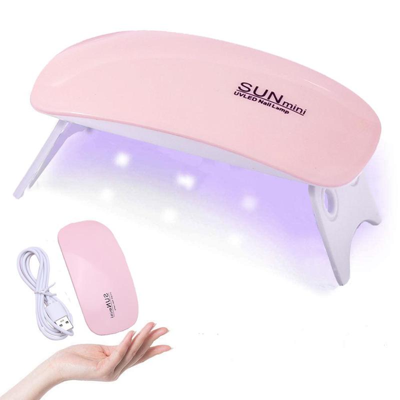 Portable Nail Lamp, 1 Count Pocket Size LED Nail Art Lamp, Professional Manicure Pedicure Tool for Home & Salon Use