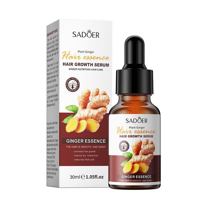 Ginger Hair Care Serum, Plant Extract Moisturizing Hair Essential Oil, Hair Solutions Hair and Scalp Moisturizer, Haircare Product Comfort Scalp & Hydrate Dry Hair