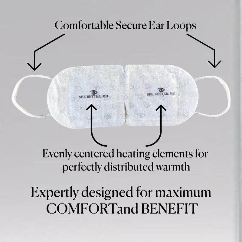 See Better, MD Soothing Steam Heated Eye Mask  Relaxing Comfort 5 pack Kit warm compress for stye