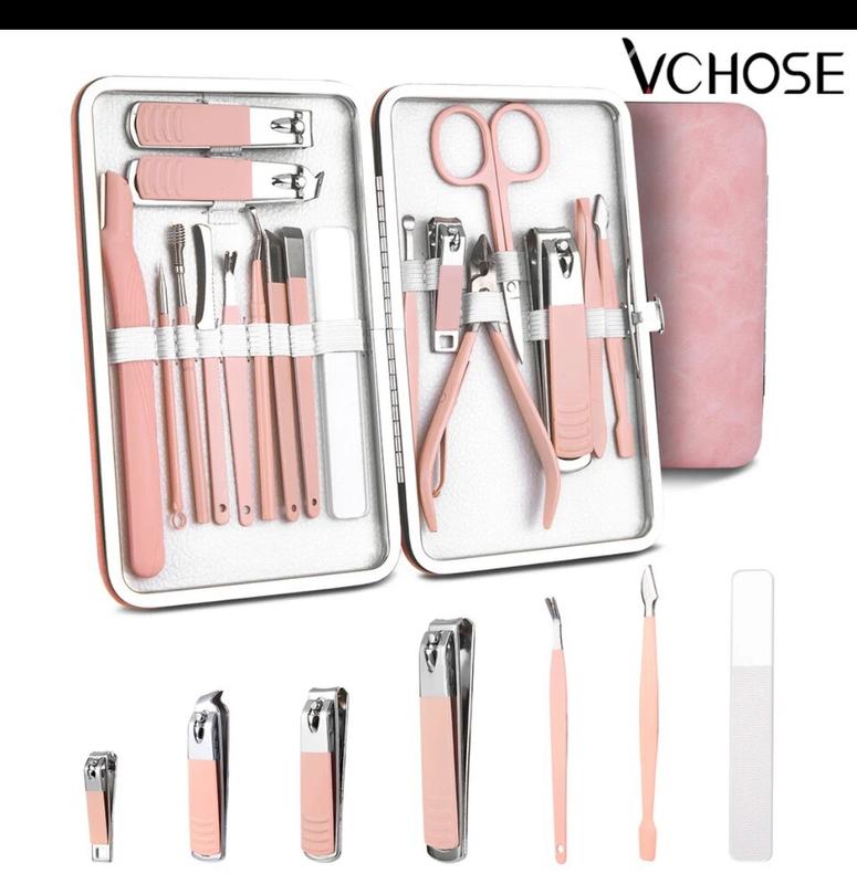 Manicure Set Professionak Nail Clippers Kit Pedicure Care Tools-Stainless Steel