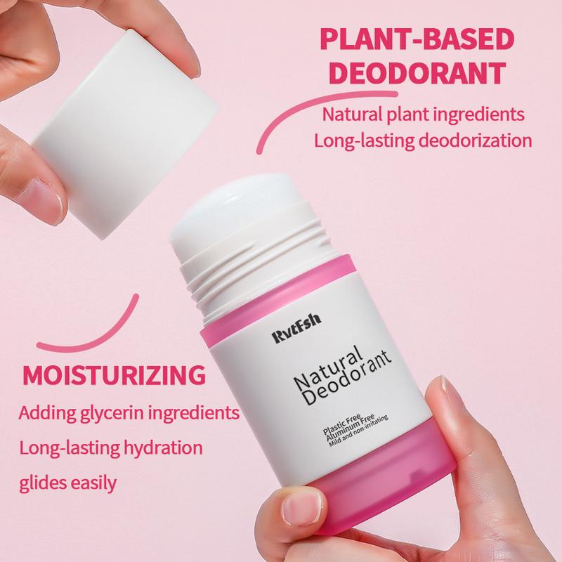 Rvtfsh Natural Moisturizes Whole Body Deodorant -Women & Men's Deodorant 48H Protection Aluminum-Free Vegan Deodorant No Stain Formula Organic 2.65 0z