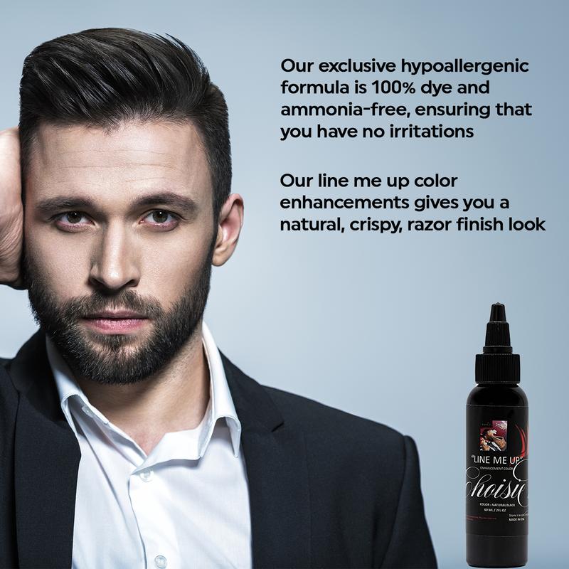 Line Me Up Beard And Hairline Color Enhancement , Instant Dry,  Enhancement Color | Hair Enhancer For Beard & Lineup | Water Resistant Hairline Filler Spray | Grooming Products