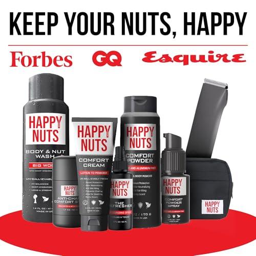 HAPPY NUTS Comfort Cream Deodorant For Men: Anti-Chafing Sweat Defense, Odor Control, Aluminum-Free Mens Deodorant