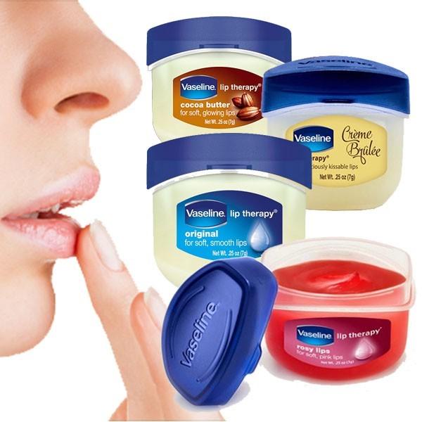 Vaseline Lip Therapy Bundle - Creme Brulee, Rosy Lips & Cocoa Butter, 0.25 Ounce (Pack of 3) - Vaseline Moisture Skincare