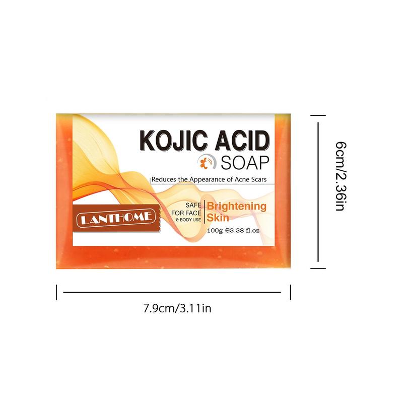 Kojic Acid Facial Soap, Reduce Acne & Scar, Facial Brightening Soap, Skincare Product for Women & Men, Skin Cleansing Soap Bar