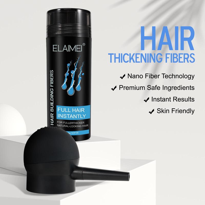 Hair Thickening Fibers, Skin Friendly Hair Thickening Spray, Hair Thickening Powder, Natural Formula Hair Care Fiber, Suitable for People with Thinning Hair