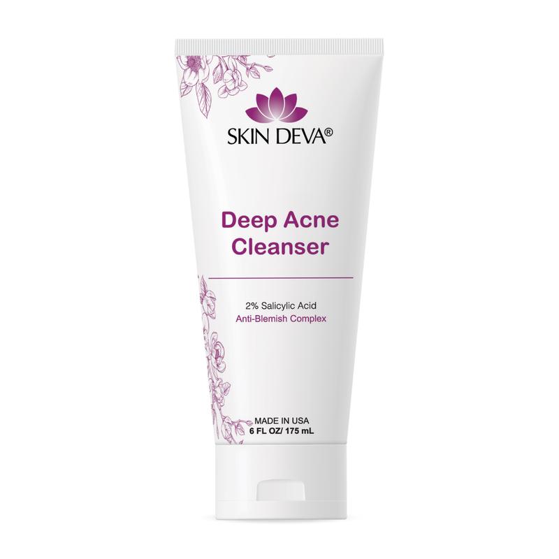 Skin Deva Deep Acne Cleanser | 2% Salicylic Acid | For normal to oily skin type | Unblock Pores, Reduces Blackheads, Pimples & Excess Oil | 175 ml Facial Skincare