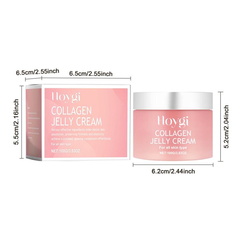 Collagen Jelly Cream for Deep Moisturizing & Reduce Dryness & Even Skin Tone, Soothing Moisturizing Cream for Women & Men, Moisturizer for All Skin Types