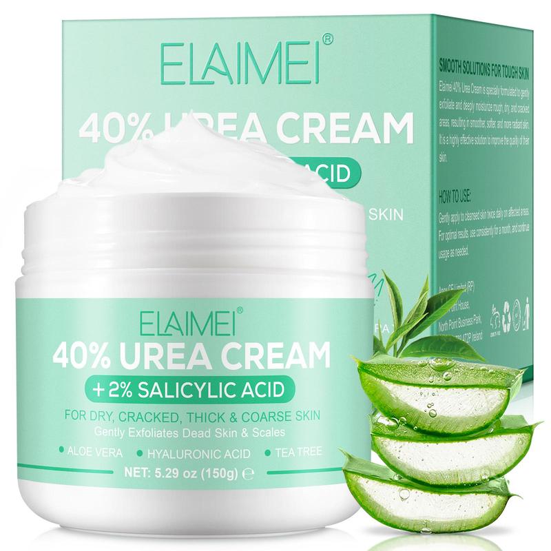 40% Urea Cream, 1 Box Moisturizing Foot Cream, Foot Skin Care Cream for Rough, Dry & Cracked Skin, Suitable for Feet, Heels, Knees, Elbows, Hands