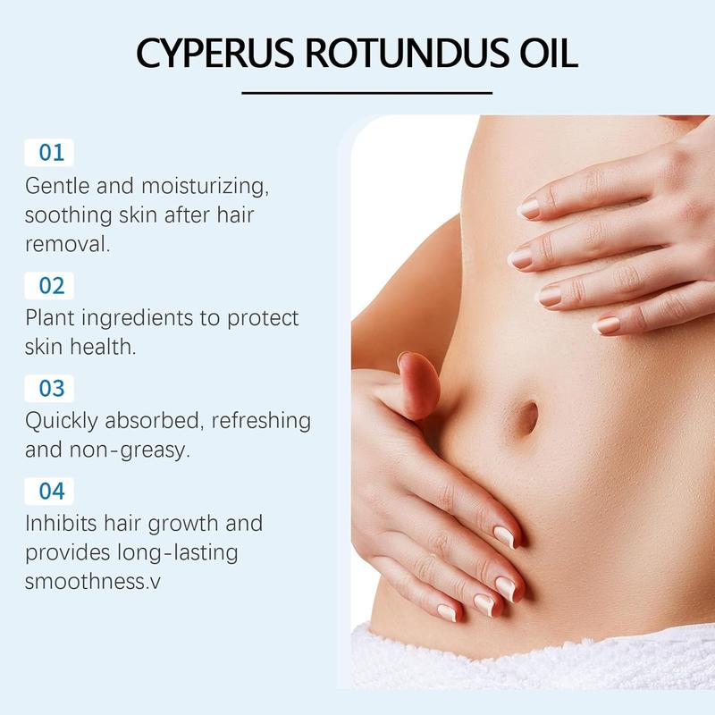 Cyperus Rotundus Oil, Natural Hair Removal Oil, Hair Removal Serum, Body Hair Care Oil, Beauty & Personal Care Product for Women & Men