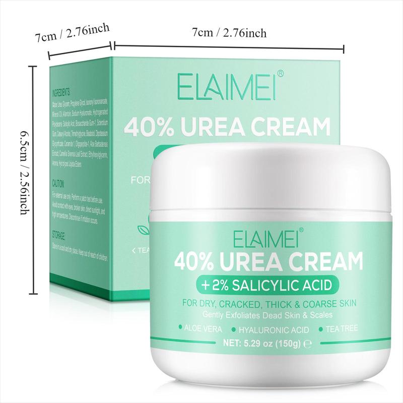 40% Urea Cream, 1 Box Moisturizing Foot Cream, Foot Skin Care Cream for Rough, Dry & Cracked Skin, Suitable for Feet, Heels, Knees, Elbows, Hands