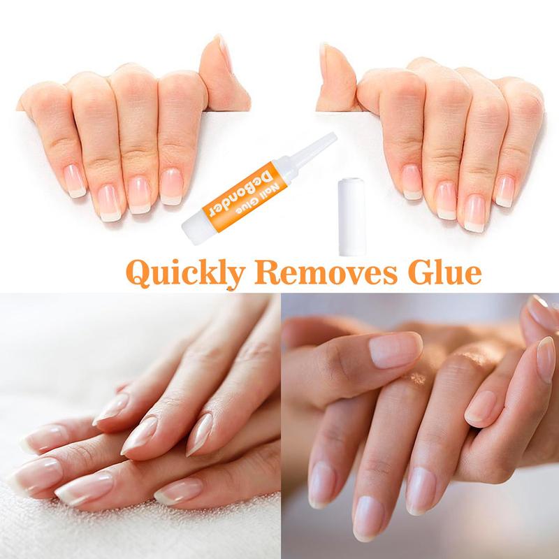 Nail Glue Remover, 10pcs set Gentle Nonirritating Nail Art Glue Remover, Professional Fast No Harm Nail Glue Remover, Nail Art & Nail Care Product