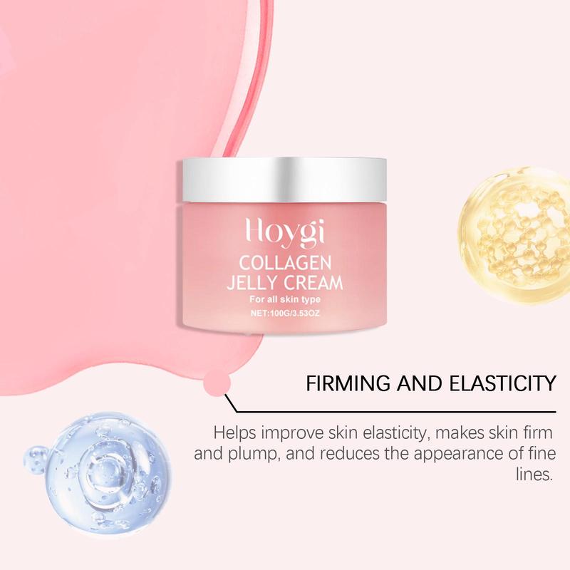 Collagen Jelly Cream for Deep Moisturizing & Reduce Dryness & Even Skin Tone, Soothing Moisturizing Cream for Women & Men, Moisturizer for All Skin Types